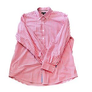 Club Room Tangerine & White Gingham XL